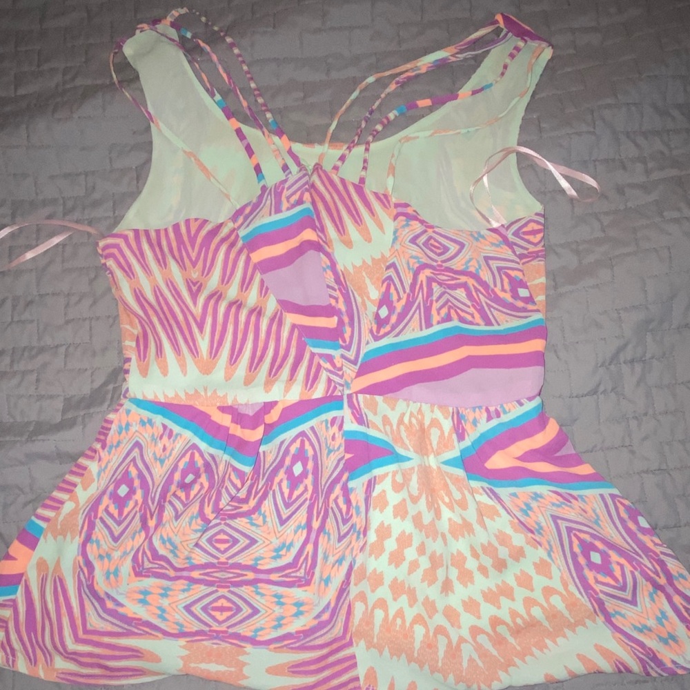 Forever 21 bright print top